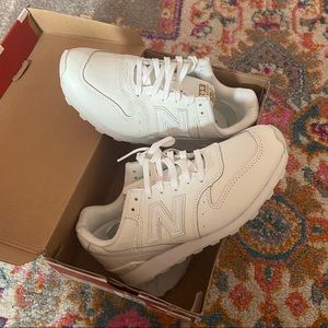 New Balance Leather White Sneakers